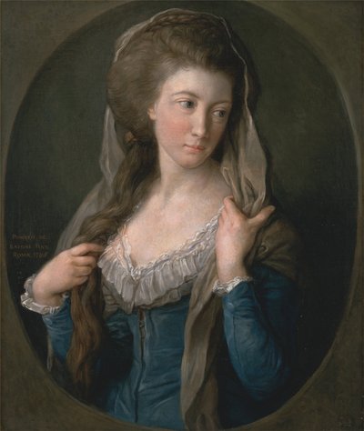 Portrait of a Woman, traditionally identified as Margaret Stuart, Lady Hippisley by Pompeo Girolamo Batoni